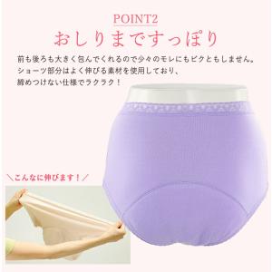 おしゃれ吸水ショーツ 尿漏れパンツ 女性 レデ...の詳細画像5