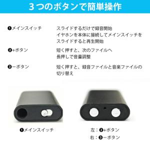 録音機 小型 高性能 ボイスレコーダー ICレ...の詳細画像1