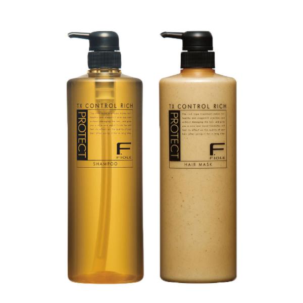 【 リッチ ポンプ セット 】フィヨーレ FIOLE Fプロテクト シャンプー 1000ml  ヘア...