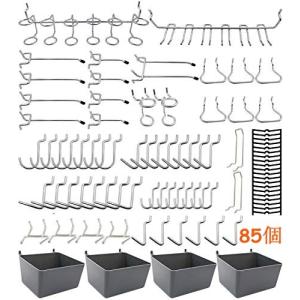 85個セット 25mm 有孔ボード パンチングボード 有孔ボードフック