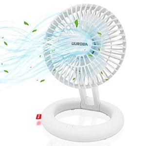 卓上扇風機 扇風機 小型扇風機 ミニ扇風機 USB 卓上 充電式 静音 ポータブル扇風機 小型 DCモーター搭載 省エネ 熱中症対策 風量3段階調節