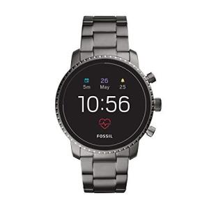 Fossil メンズ ジェネレーション4 Explorist HR ステンレススチール タッチスクリーン スマートウォッチ 心拍数表示 GPS対応 N