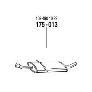 ARM センターマフラー ベンツ Bクラス W245 B170/B200用 ※付属パーツ無