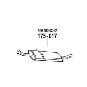 ARM センターマフラー ベンツ Aクラス W169 A170/A180/A200用 ※付属パーツ無