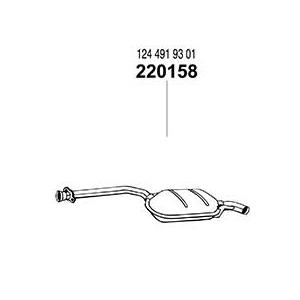 ARM センターマフラー ベンツ Eクラス W124 200/200E/230E セダン用 ※付属パ...