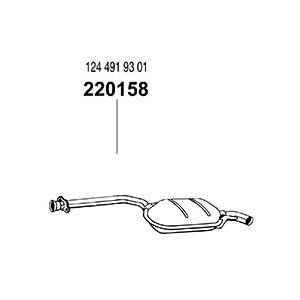 ARM センターマフラー ベンツ Eクラス W124 200/200TE/230TE ワゴン用 ※付...