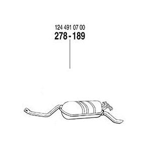 ARM リアマフラー ベンツ Eクラス W124 200/200E/230E セダン用 ※付属パーツ...