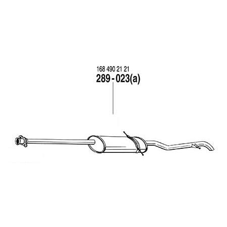 ARM リアマフラー ベンツ Aクラス W168 A160/A190用 ※付属パーツ無