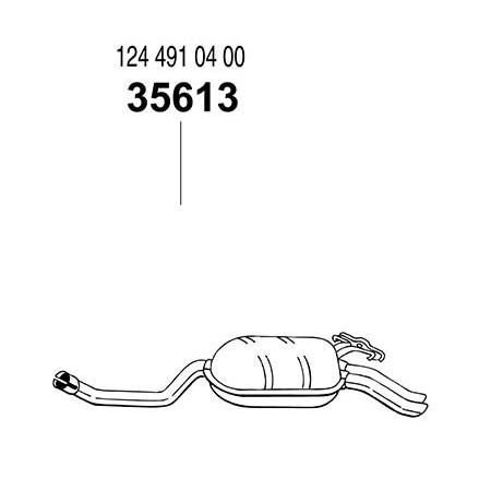 ARM リアマフラー ベンツ Eクラス W124 300CE (12V) クーペ用 ※付属パーツ無
