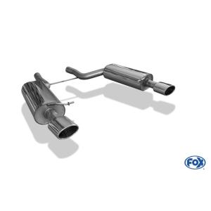 AUDI RS6 (4B) セダン/アバント用フロント＋リアマフラー 140×90mm オーバル 斜...