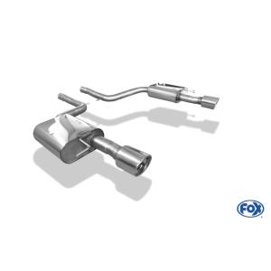 AUDI A6 (4F) セダン/アバント クワトロ用リアマフラー 100mm 斜め 左右 FOX製