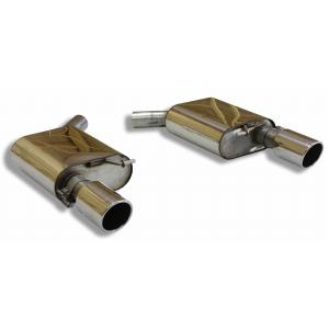 AUDI A6 (4G) セダン/アバント クワトロ用リアマフラー 100mm 斜め 左右 FOX製