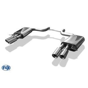 AUDI A8 (4E) クワトロ 3.7/4.2/4.2FSI用リアマフラー 80mm 斜め ダブ...