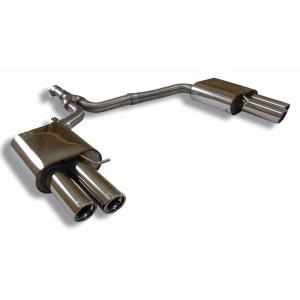 AUDI A4 (8K) セダン/アバント FF 1.8TFSI用リアマフラー 80mm 斜め ダブ...