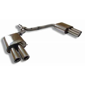 AUDI A4 (8K) セダン/アバント FF/クワトロ用リアマフラー 80mm 斜め ダブル 左...