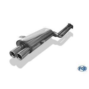 BMW 3シリーズ E36 M3 クーペ -M3B/M3C リアマフラー 76mm ダブル FOX製
