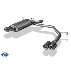 BMW 5シリーズ E39 セダン 525i/528i リアマフラー 76mm ダブル 左右 FOX...