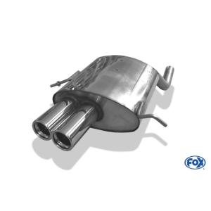 ベンツ Cクラス W203 クーペ用リアマフラー 76mm ダブル FOX製