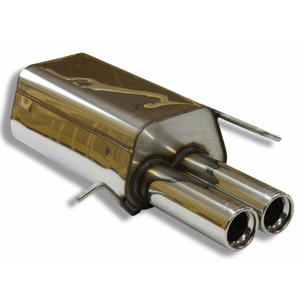 ベンツ Cクラス W203 セダン/ワゴン用リアマフラー 80mm ダブル FOX製