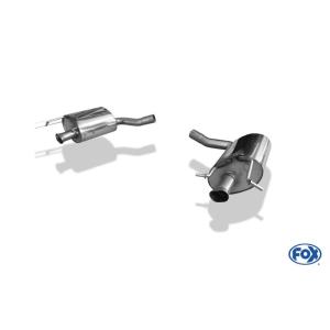 ベンツ Cクラス W205 C180 用リアマフラー 純正テールエンド使用 FOX製