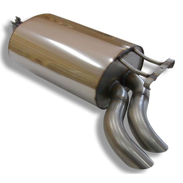 ベンツ Eクラス W124セダン E400/500用フロント＋リアマフラー 55mm ダブル 下向き...