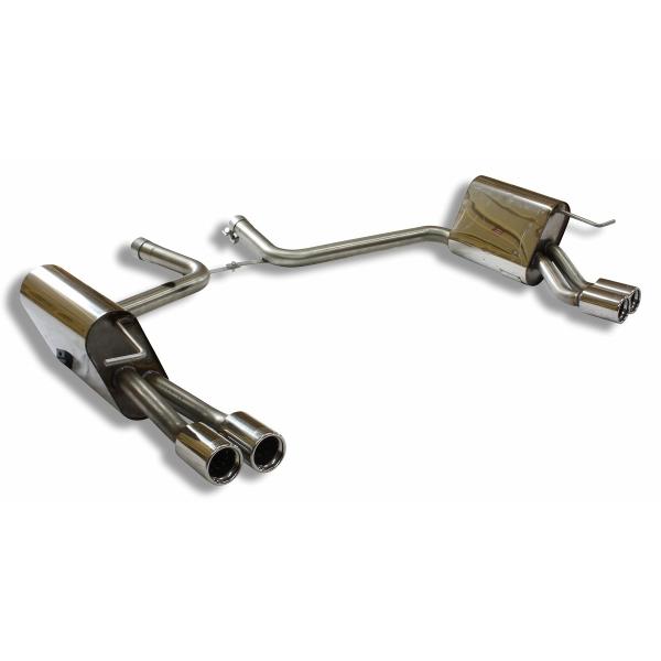 ベンツ Eクラス W211ワゴン用リアマフラー 76mm ダブル 左右 FOX製