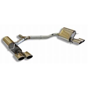 ベンツ Eクラス W212セダン（4気筒）用リアマフラー 106ｘ71mm オーバル 斜め ダブル ...