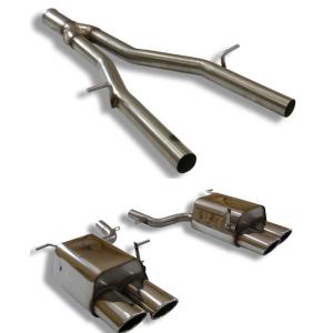 ベンツ SLクラス R172 SLK200用コネクションパイプ+リアマフラー 115ｘ85mm オー...