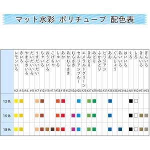 サクラクレパス 絵の具 マット水彩 ポリチュー...の詳細画像5
