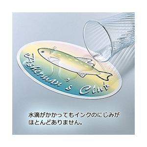 プラス ラベルシール 超耐水光沢フィルムラベル...の詳細画像2