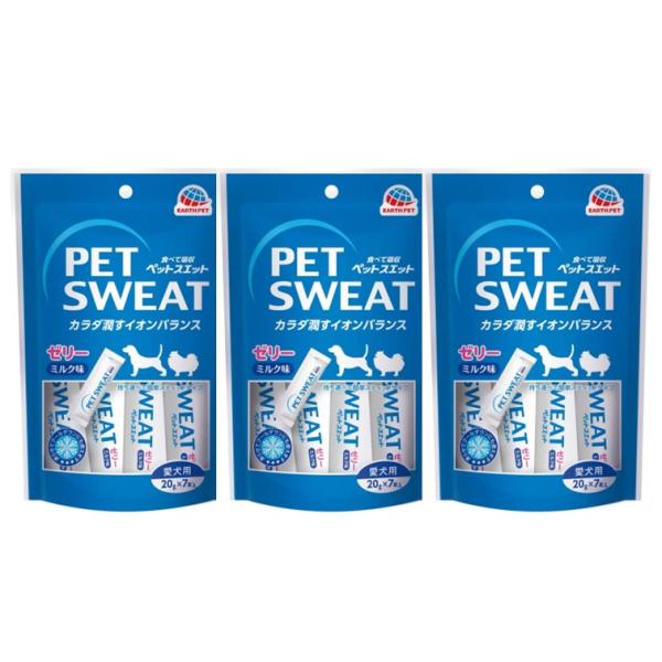 アース PET SWEAT ペットスエットゼリー愛犬用 7本入 3個セット