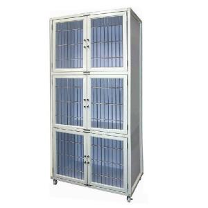 アルミ3段犬舎 業務用犬舎 店舗用犬舎 ペットホテル ペットマンション