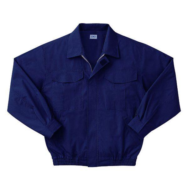 代引不可/KU90550 空調服 R 綿薄手 長袖ブルゾン 服のみ ダークブルー LLサイズ/代引不...