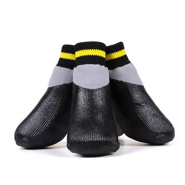 代引不可/（まとめ）L'ange わんPAWプロテクト ベーシックブラック 3号 （ペット用品・靴）...