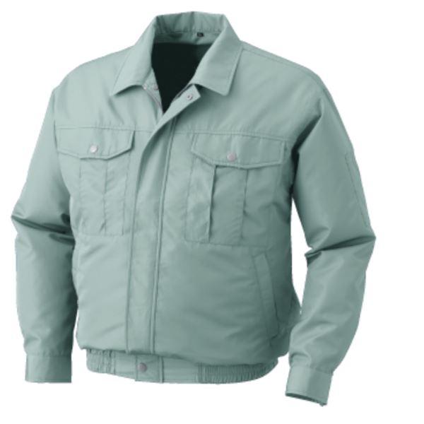 代引不可/KU90540 空調服 R ポリエステル製長袖ブルゾン 服のみ モスグリーン LL/代引不...