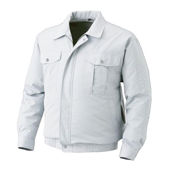 代引不可/KU90720 空調服 R ポリエステル製遮熱長袖ブルゾン 服のみ シルバー 2L/代引不...