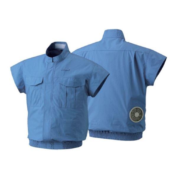代引不可/NO5732 空調服 R 綿100% 電設作業用 空調服 服のみ ライトブルー XL/代引...