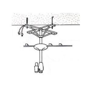アーム型ドライヤー用取付金具 ハチコウ アーム型ドライヤー用天吊金具
