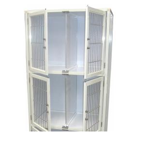 アルミ2段犬舎 業務用犬舎 店舗用犬舎 ペットホテル ペットマンション
