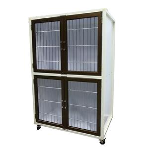 ペットホテル二段マンション HW−800N−2 店舗用ケージ 店舗用