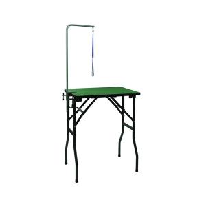 トリミングテーブル ホワイトST 万力式アーム付/W750×D450