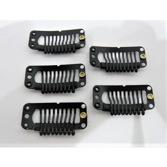 かつら ウイッグピン 5個セット 在庫限り/格安 黒色 固定ピン 医療用 ファッション 部分ウイッグ...