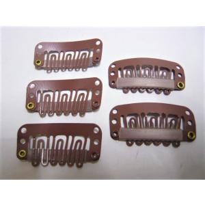 ウィッグ  かつらピン 5個セット 在庫限り/格安 茶色 固定ピン 医療用 ファッション 部分ウイッ...