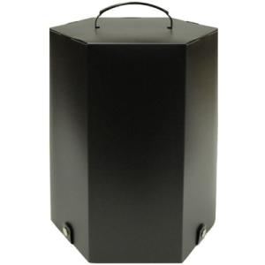 ウィッグ かつらケース 台座付き 六角(大) ブラック 日本製 水で洗えるポリプロピレン製 ホコリや...