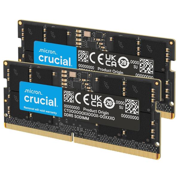 在庫有り 即納 Crucial DDR5-4800 32GB (16GB×2) ノートPC用メモリ ...