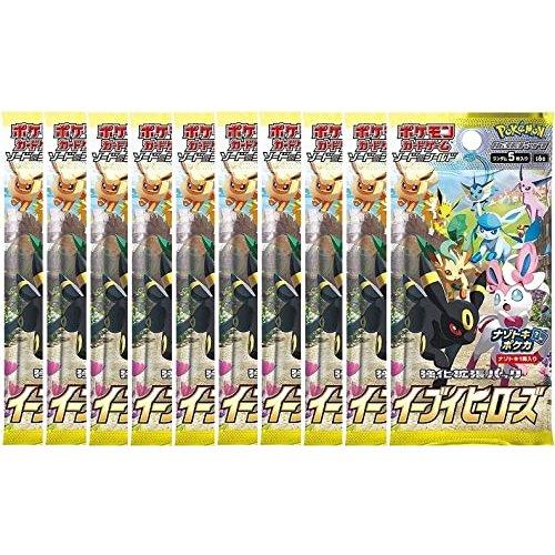 10パック販売 ポケモンカードゲーム イーブイヒーローズ ソード＆シールド 10パック　拡張パック ...