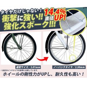 折りたたみ自転車 チューブレス ノーパンクタイ...の詳細画像3