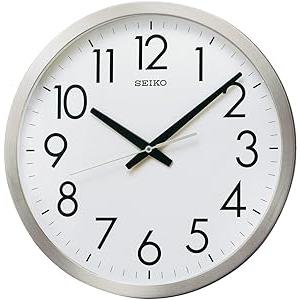 セイコークロック オフィスタイプ アナログ クオーツ 金属枠 KH409S SEIKO 掛け時計