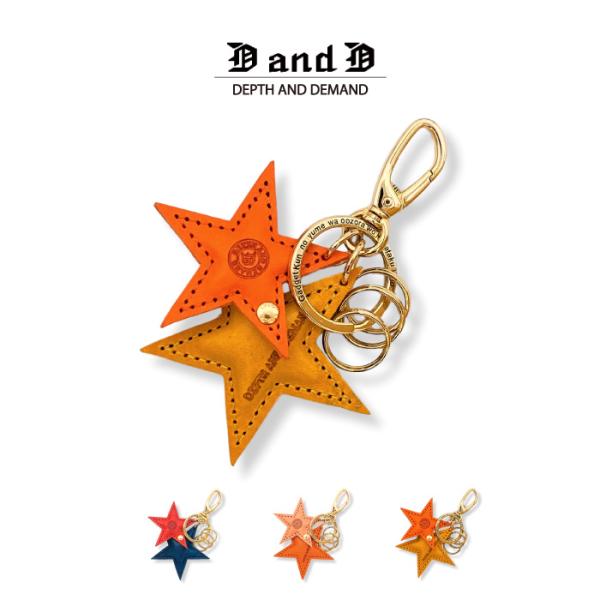キーホルダー キーリング おしゃれ 可愛い 星型 星 本革 ブランド メンズ レディース ナスカン ...