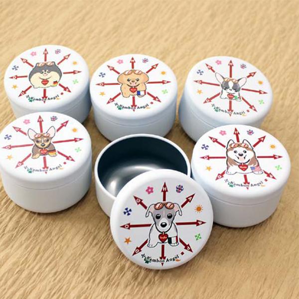 名入れ対応 おやつ缶mini HAPPY DOG ThreeBオリジナル Bambooシリーズ ペッ...